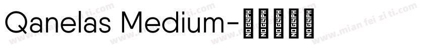 Qanelas Medium字体转换